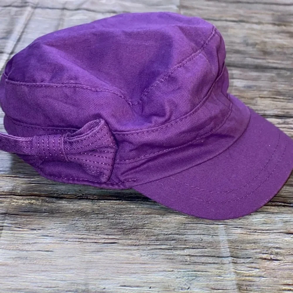 💞 Baby & Toddler Girl Size 18-24 Months Purple Bow Hat